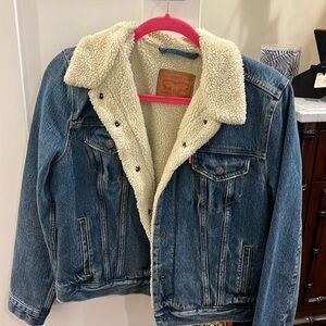 Levi’s fur denim jacket